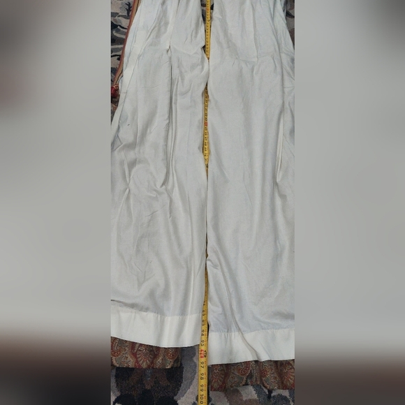 Custom Made Black-Out Lined Drapes 2 Panels 26x98 Damask Mixed Pattern Curtains - Picture 6 of 12